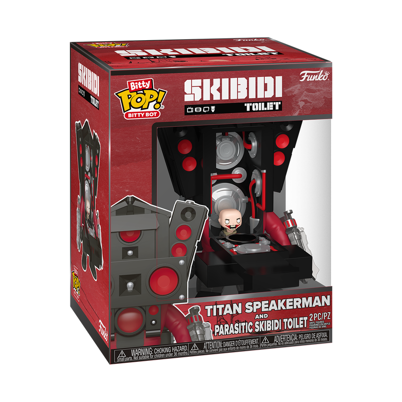 Bitty POP! Titan Speakerman and Parasitic Skibidi Toilet (Bitty Bot)