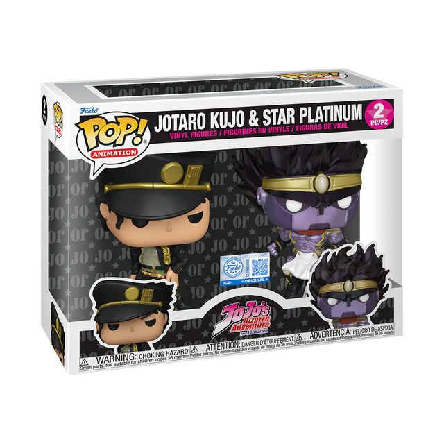 Funko POP! Jotaro Kuko & Star Platinum (2 Pack) - Limited Edition Amazon Exclusive (Pre-Order)