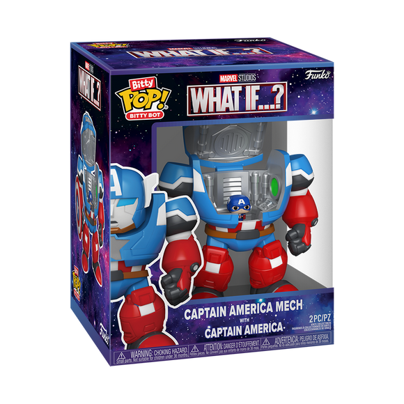 Bitty POP! Captain America Mech with Captain America (Bitty Bot) (Pre-Order)