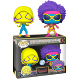 Funko POP! Spider-Gwen & Spider-Woman (Black Light) (2-Pack) - Limited Edition Special Edition Exclusive