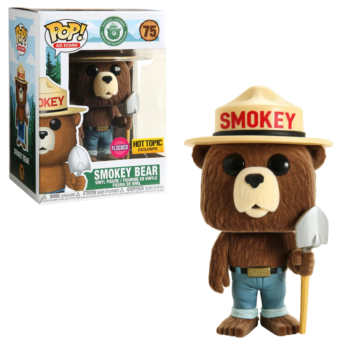 Funko POP! Smokey Bear (Flocked) - Limited Edition Hot Topic Exclusive