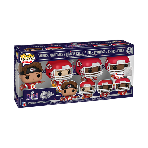 Kansas City Chiefs Super Bowl 2024 4-Pack - Limited Edition Fanatics Exclusive