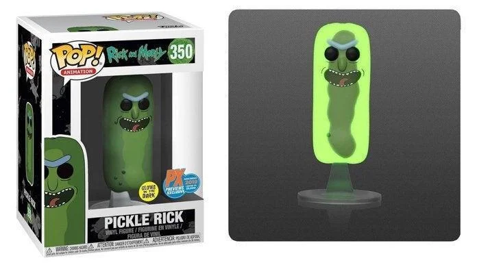 Funko POP! Pickle Rick (Glow) - Limited Edition PX Previews Exclusive