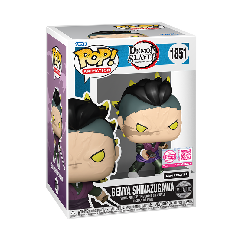 Funko POP! Genya Shinazugawa (Demon Form) (Metallic) (L.E. 1200) - Limited Edition Legendary