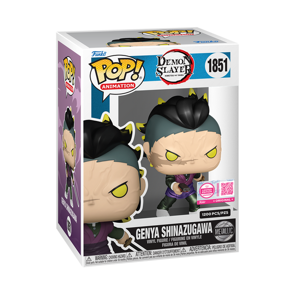 Funko POP! Genya Shinazugawa (Demon Form) (Metallic) (L.E. 1200) - Limited Edition Legendary
