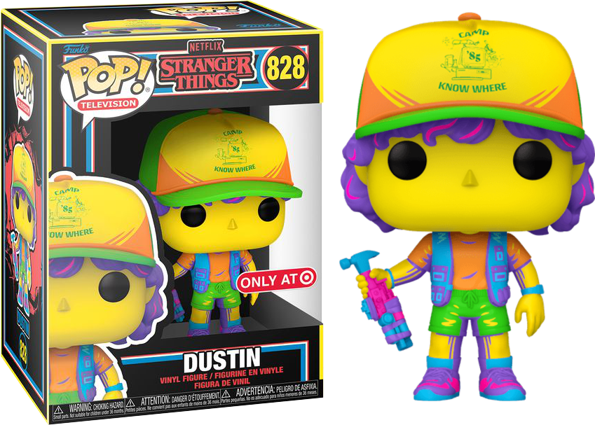 Funko POP! Dustin (Black Light) - Limited Edition Target Exclusive