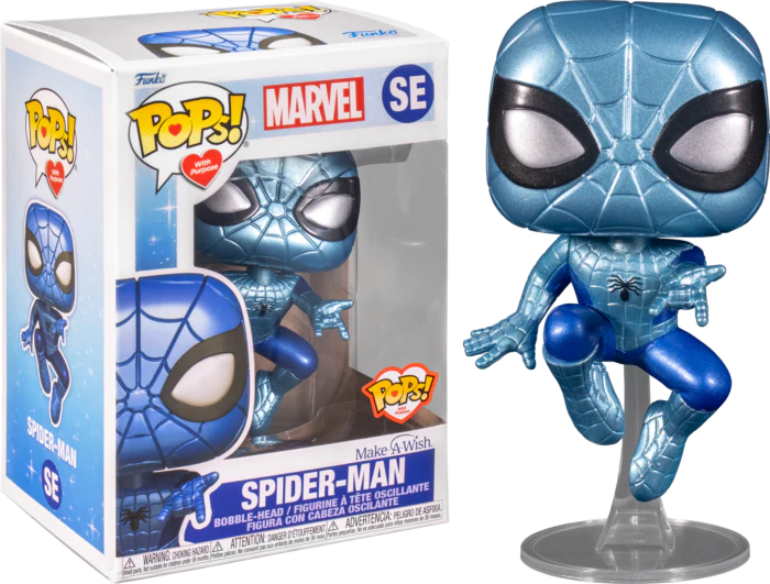 Funko POP! Spider-Man (Metallic) (Make-A-Wish)