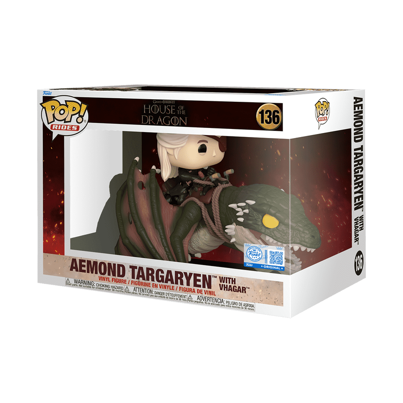 Funko POP! Aemond Targaryen with Vhagar (Rides) - Limited Edition Funko Shop Exclusive