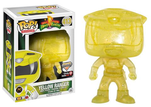 Funko POP! Yellow Ranger (Glitter) - Limited Edition Game Stop Exclusive