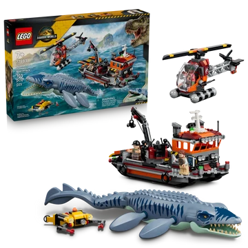 LEGO Mosasaurus Dinosaur Boat Attack