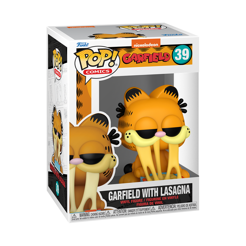 Garfield with Lasagna