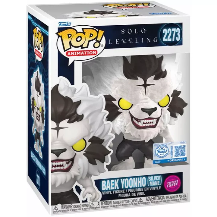 Funko POP! Baek Yoonho (Silver Mane) (Flocked) - Limited Edition Chase - Limited Edition Chalice Collectibles Exclusive