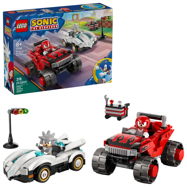 LEGO Silver's Car vs. Knuckles' Monster Truck