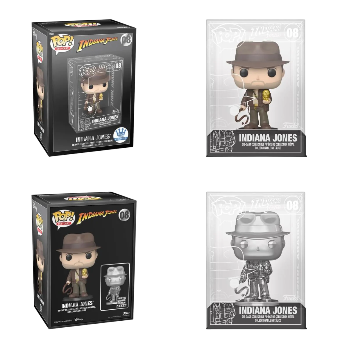 Funko POP! Indiana Jones (Die-Cast) - Limited Edition Funko Shop Exclusive (Chance of a Chase)