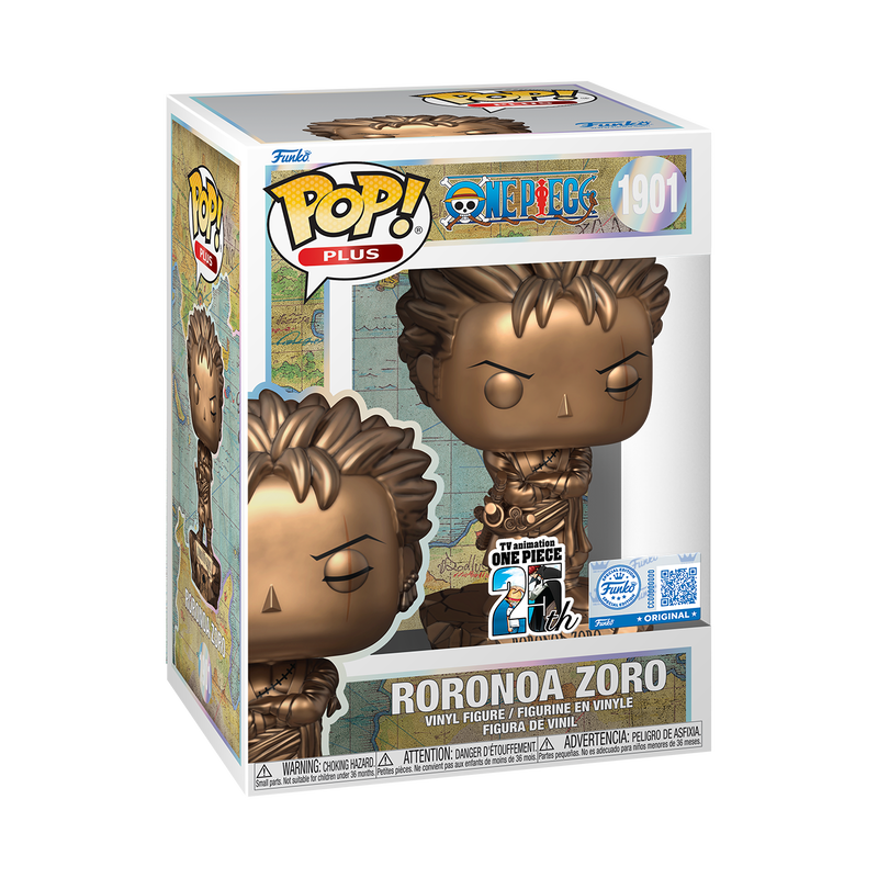 Funko POP! Plus Roronoa Zoro Statue (Bronze) - Limited Edition Funko Shop Exclusive