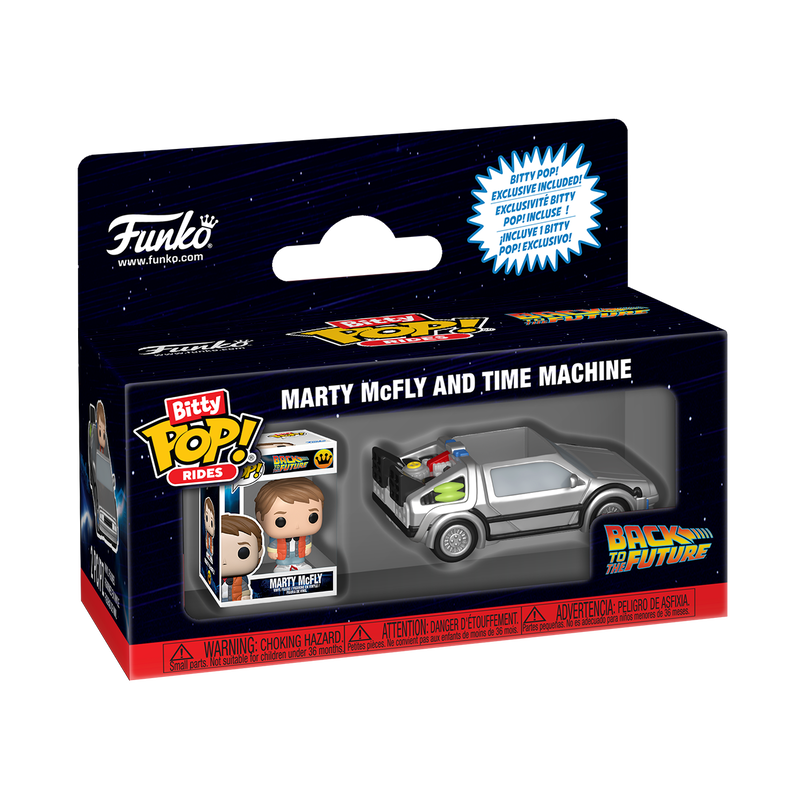 Bitty POP! Marty McFly and Time Machine