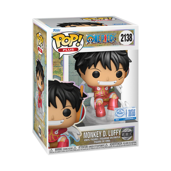 Funko POP! Plus Monkey D. Luffy (Metallic) - Limited Edition Hot Topic Exclusive