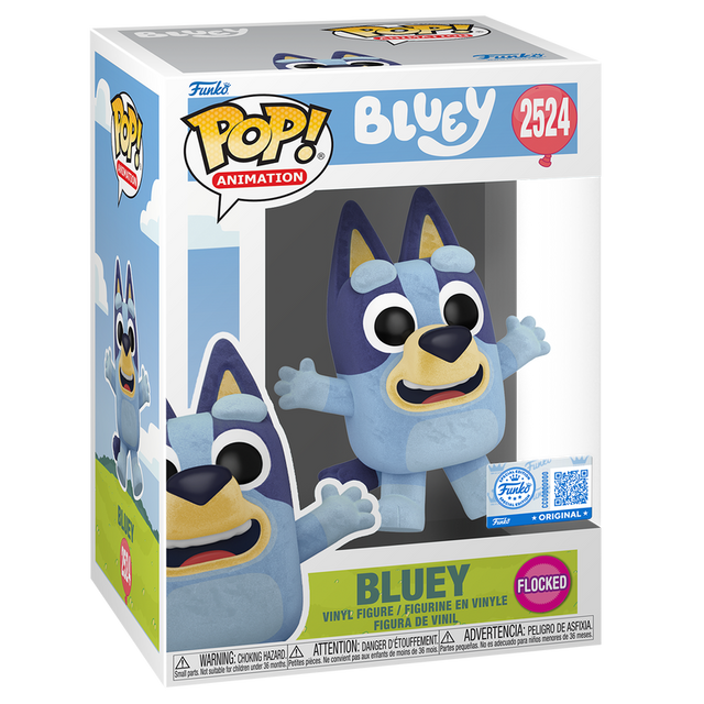 Funko POP! Bluey Jumping (Flocked) - Limited Edition Funko Shop Exclusive (Pre-Order)