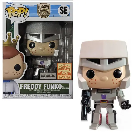 Funko POP! Freddy Funko as Megatron (Metallic) (L.E. 2000) - Limited Edition 2023 Camp Fundays Exclusive