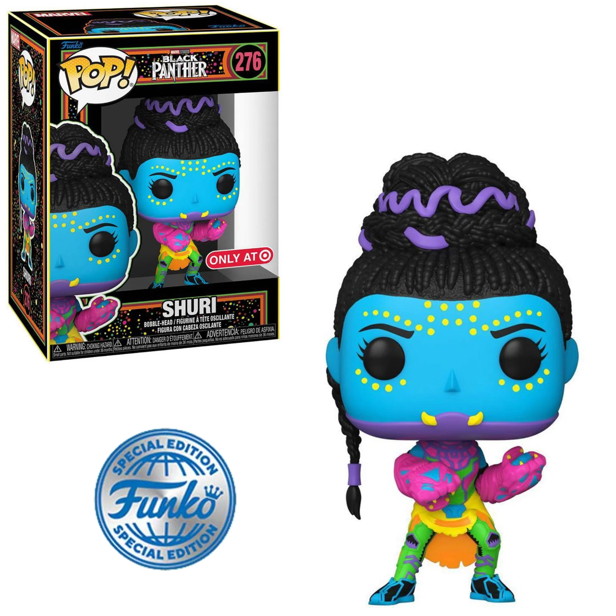 Funko POP! Shuri (Black Light) - Limited Edition Special Edition Exclusive
