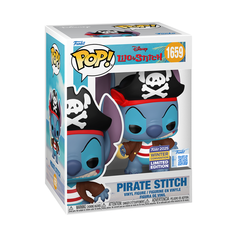 Funko POP! Pirate Stitch - Limited Edition 2025 Winter Con Exclusive