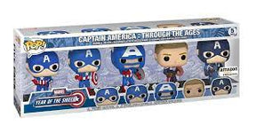 Funko POP! Captain America: Through The Ages (5-Pack) - Limited Edition Amazon Exclusive