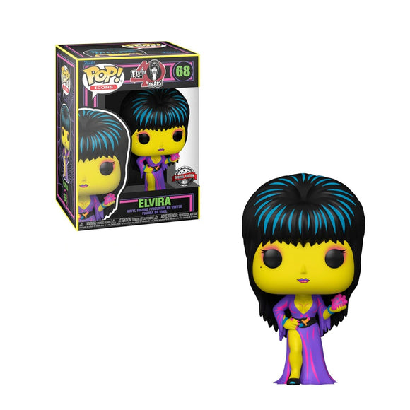 Funko POP! Elvira (Black Light) - Limited Edition Special Edition Exclusive