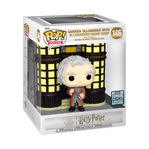 Funko POP! Garrick Ollivander with Ollivanders Wand Shop - Limited Edition 2022 Funkon Exclusive