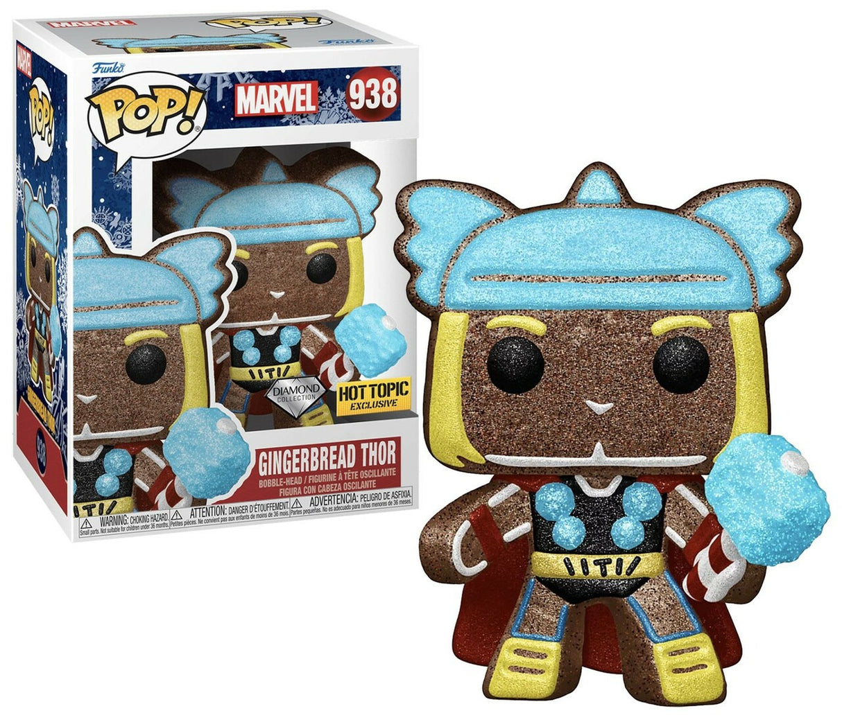 Funko POP! Gingerbread Thor (Diamond) - Limited Edition Hot Topic Exclusive