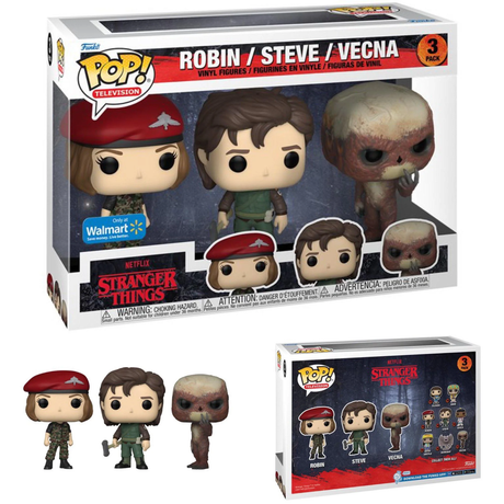 Funko POP! Robin, Steve & Vecna - Limited Edition Walmart Exclusive