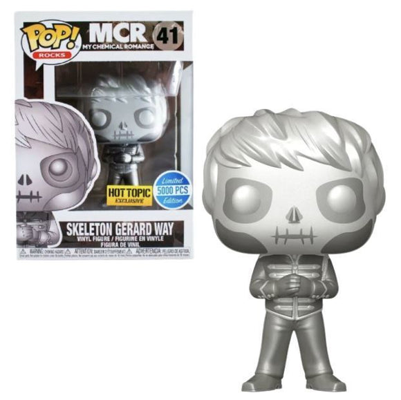 Funko POP! Skeleton Gerard Way (LE 5000) (Platinum Metallic) - Limited Edition Hot Topic Exclusive