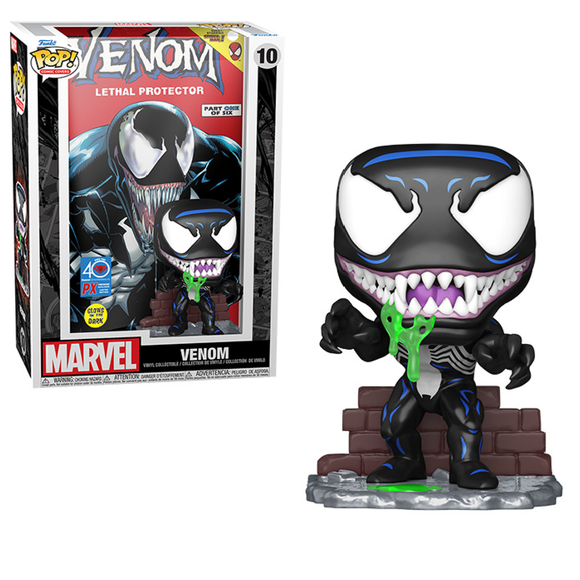 Funko POP! Venom (Glow) (Metallic) (Comic Covers) - Limited Edition PX Previews Exclusive
