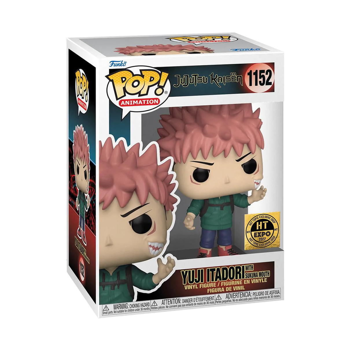 Funko POP! Yuji Itadori with Sukuna Mouth - Limited Edition Hot Topic Expo 2022 Exclusive