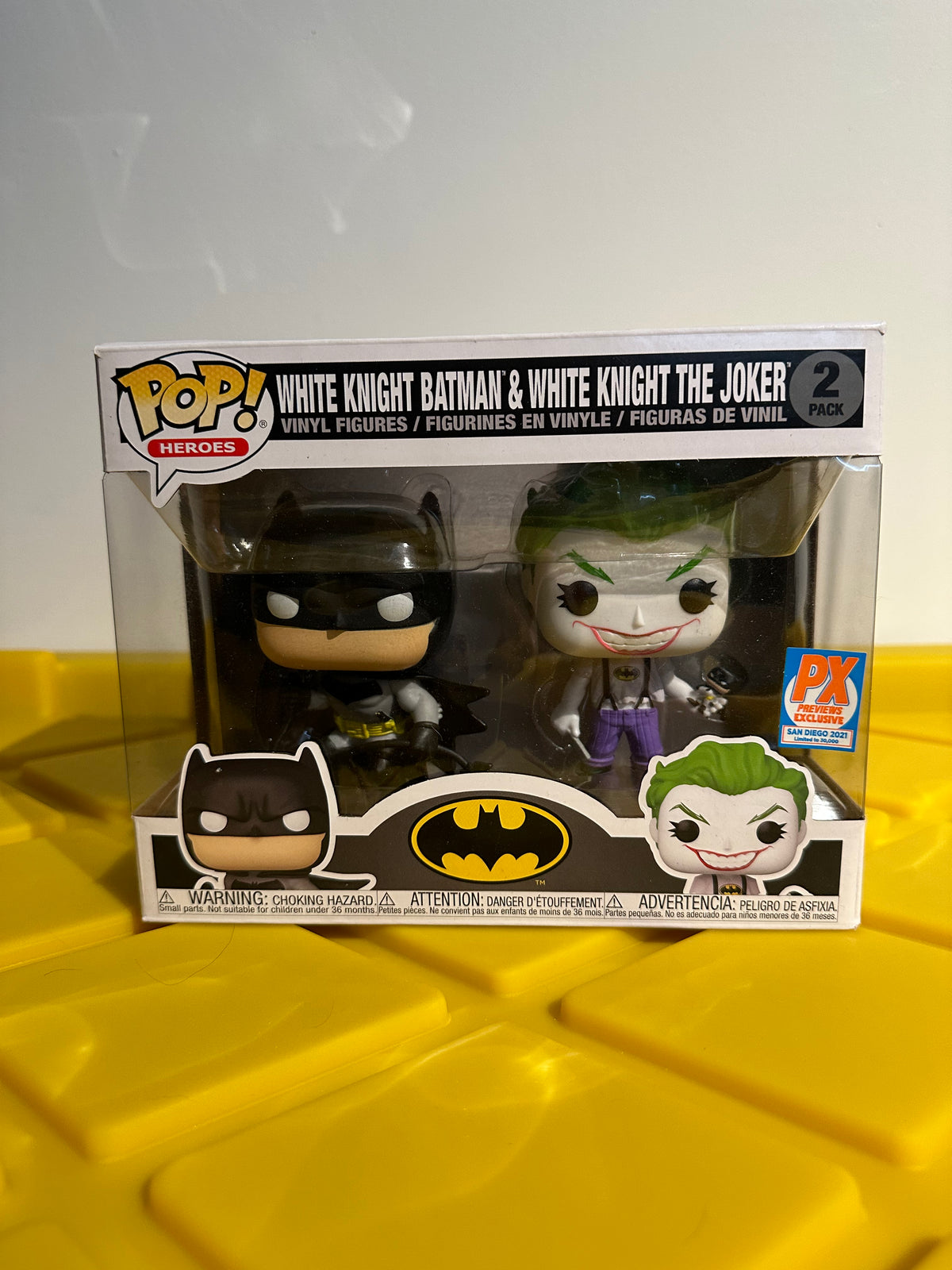 Funko POP! White Knight Batman & White Knight The Joker (2-Pack) - Limited Edition PX Previews Exclusive