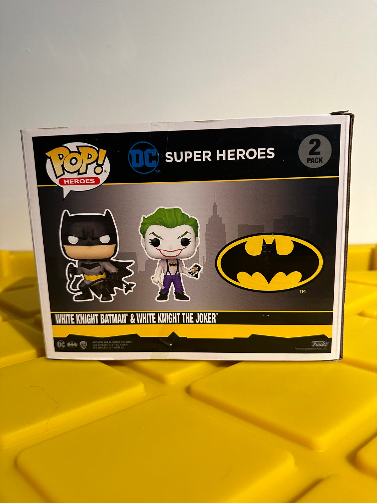 Funko POP! White Knight Batman & White Knight The Joker (2-Pack) - Limited Edition PX Previews Exclusive