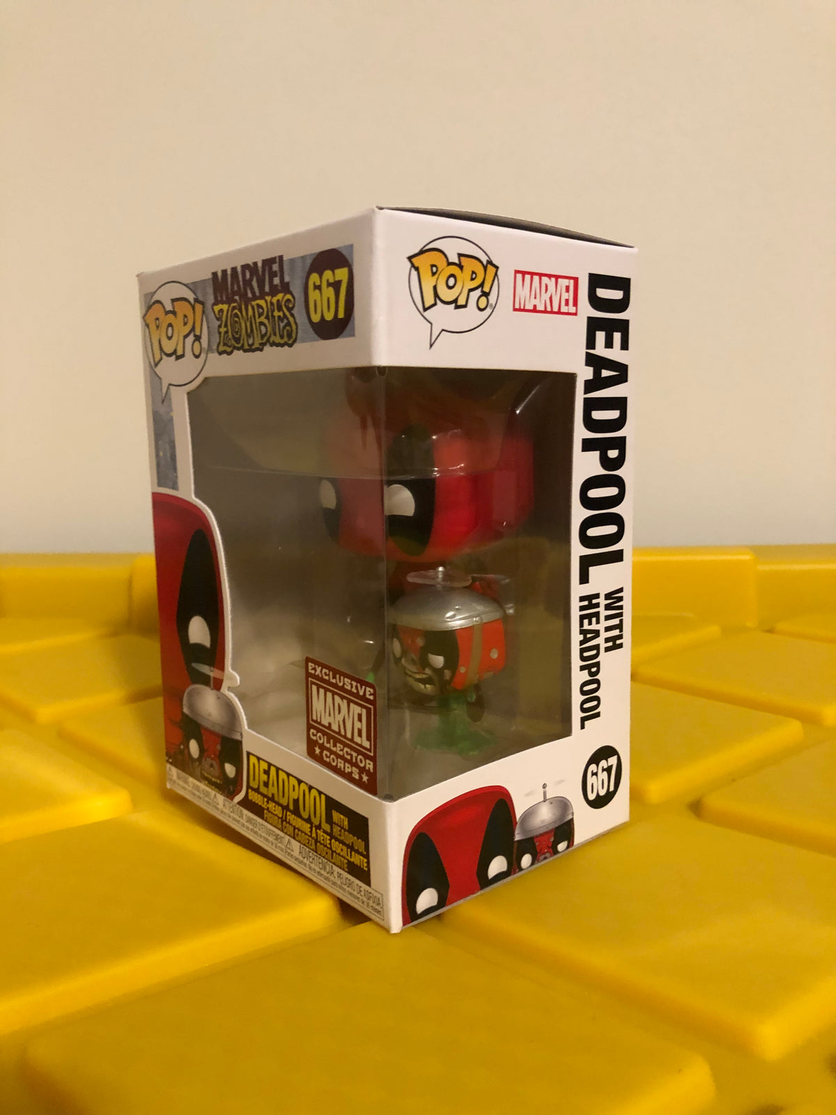 Funko POP! Deadpool With Headpool - Limited Edition Marvel Collectors Corps Exclusive