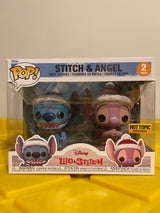 Funko POP! Stitch & Angel (Winter) (2-Pack) - Limited Edition Hot Topic Exclusive