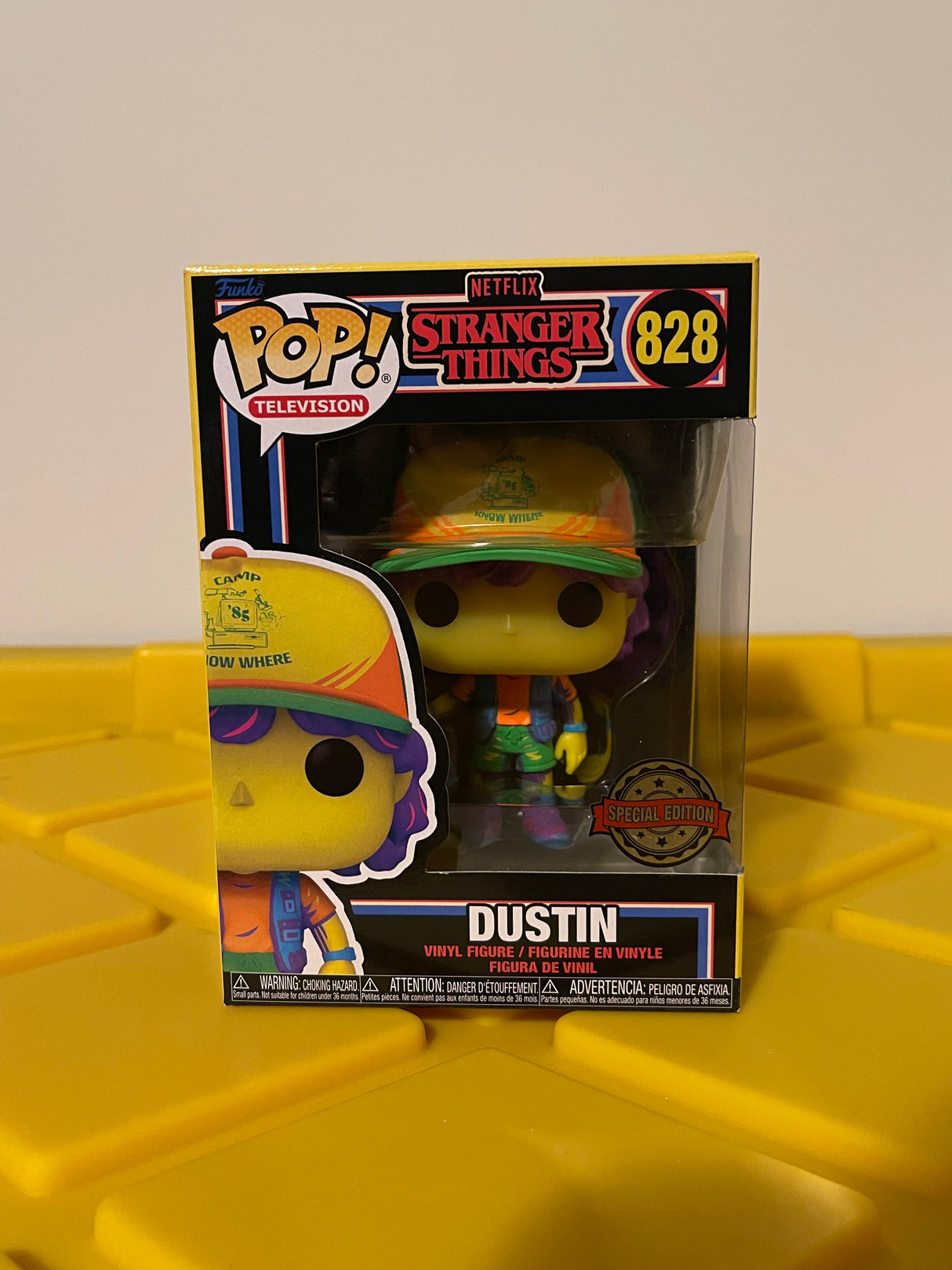 Funko POP! Dustin (Black Light) - Limited Edition Special Edition Exclusive