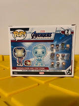 Funko POP! Morgan Stark & Tony Stark (Glow) (2-Pack) - Limited Edition Pop In A Box Exclusive