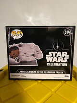 Funko POP! Lando Calrissian In The Millennium Falcon - Limited Edition 2022 Galactic Convention Exclusive