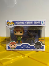 Funko POP! Peter Pan & Peter Pan's Shadow (2-Pack) - Limited Edition Hot Topic Exclusive