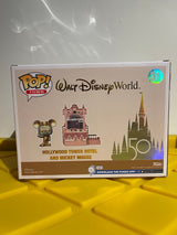 Funko POP! Hollywood Tower Hotel and Mickey Mouse (Town) - Limited Edition Disney Exclusive