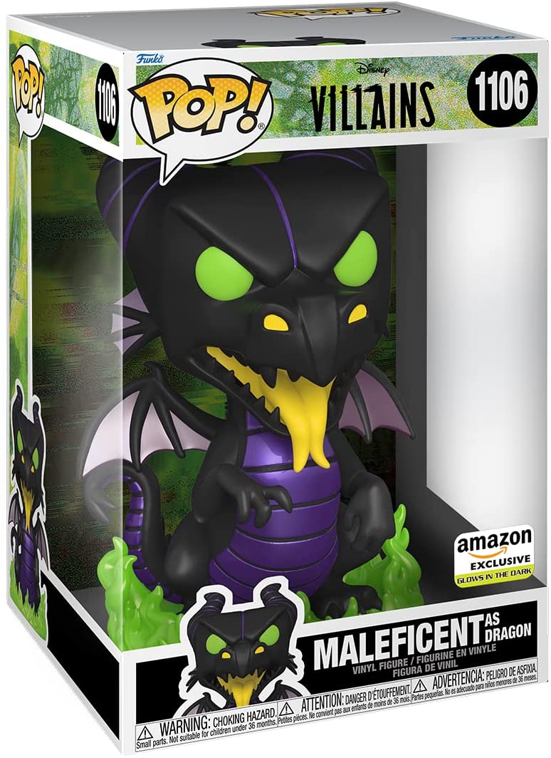 10" Maleficent as Dragon (Glow) Villains Funko Pop