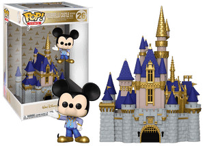 10" Cinderella Castle And Mickey Mouse
