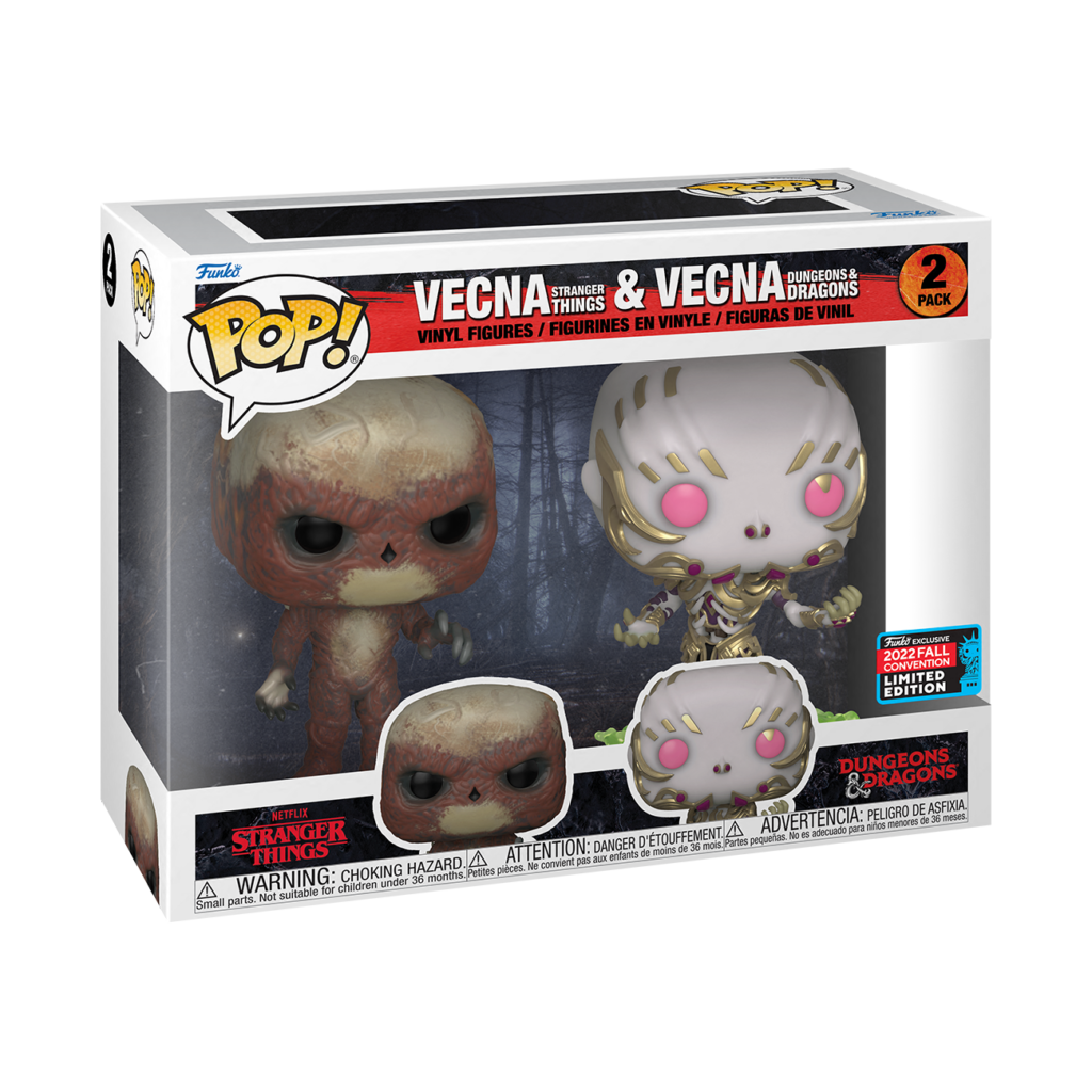 Funko POP! Vecna Stranger Things & Vecna Dungeons & Dragons (2-Pack) - Limited Edition 2022 NYCC Exclusive