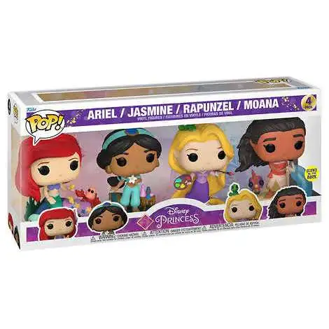 Funko POP! Disney Princess (Glow) (4-Pack)