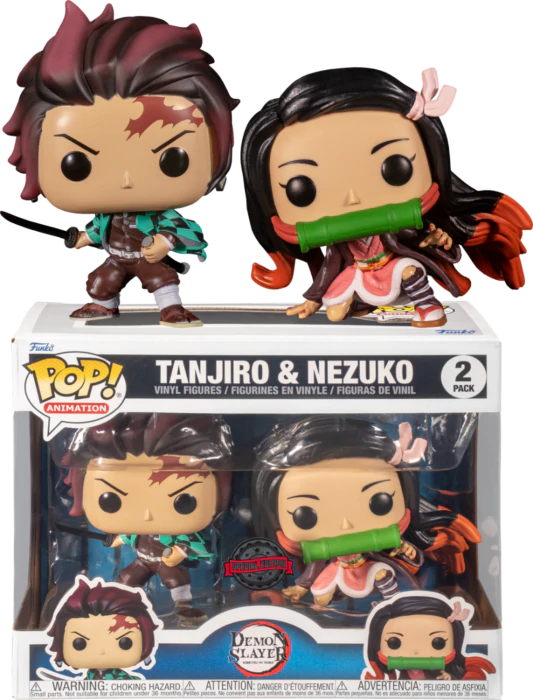 Funko POP! Tanjiro & Nezuko (2-Pack) - Limited Edition Special Edition Exclusive