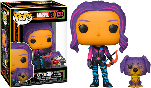 Kate Bishop With Lucky The Pizza Dog (Black Light) - Limited Edition Special Edition Exclusive